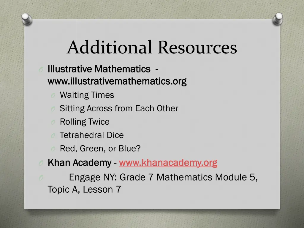 additional resources illustrative mathematics