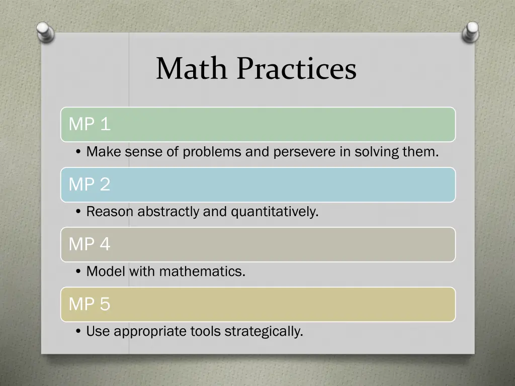 math practices