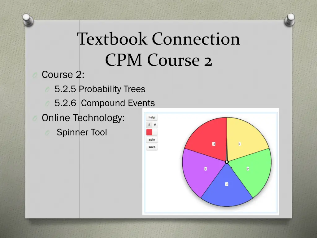 textbook connection cpm course 2 o course