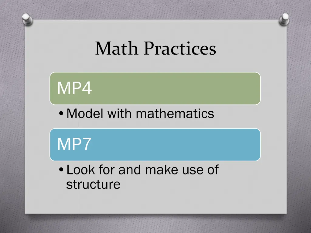 math practices