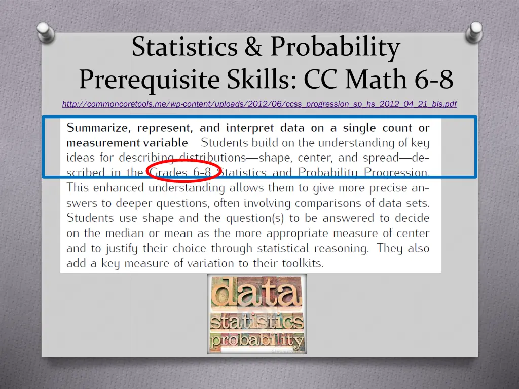 statistics probability prerequisite skills