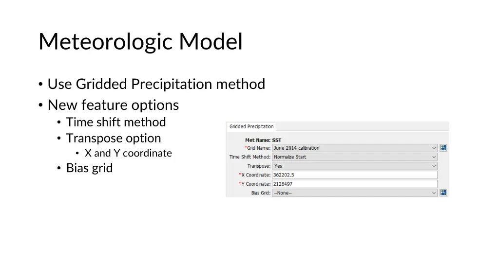 meteorologic model