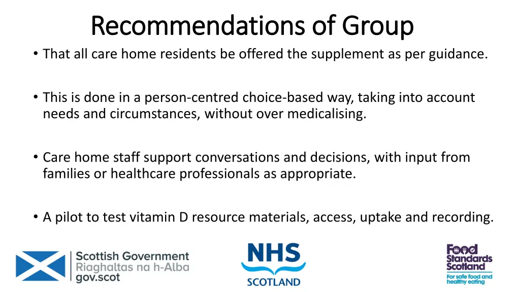 recommendations of group recommendations of group