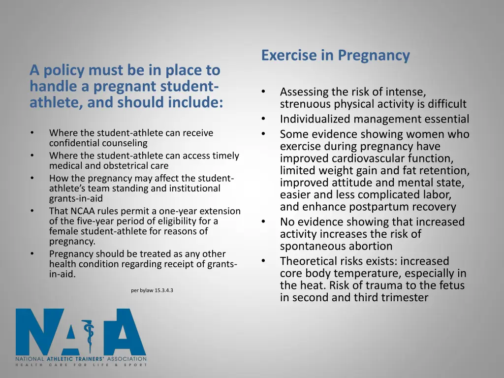 exercise in pregnancy