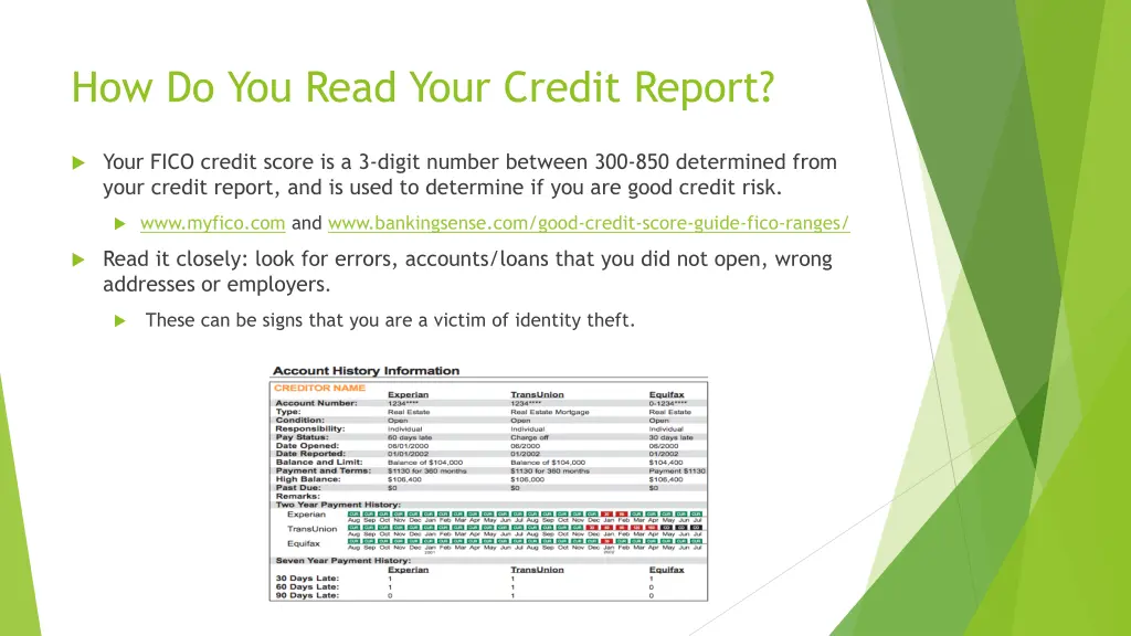 how do you read your credit report