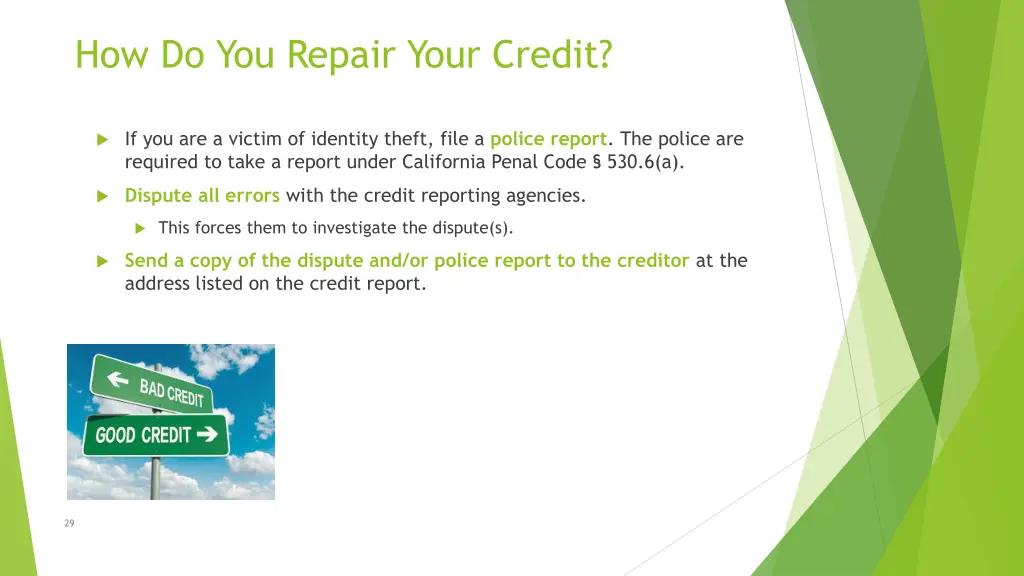 how do you repair your credit