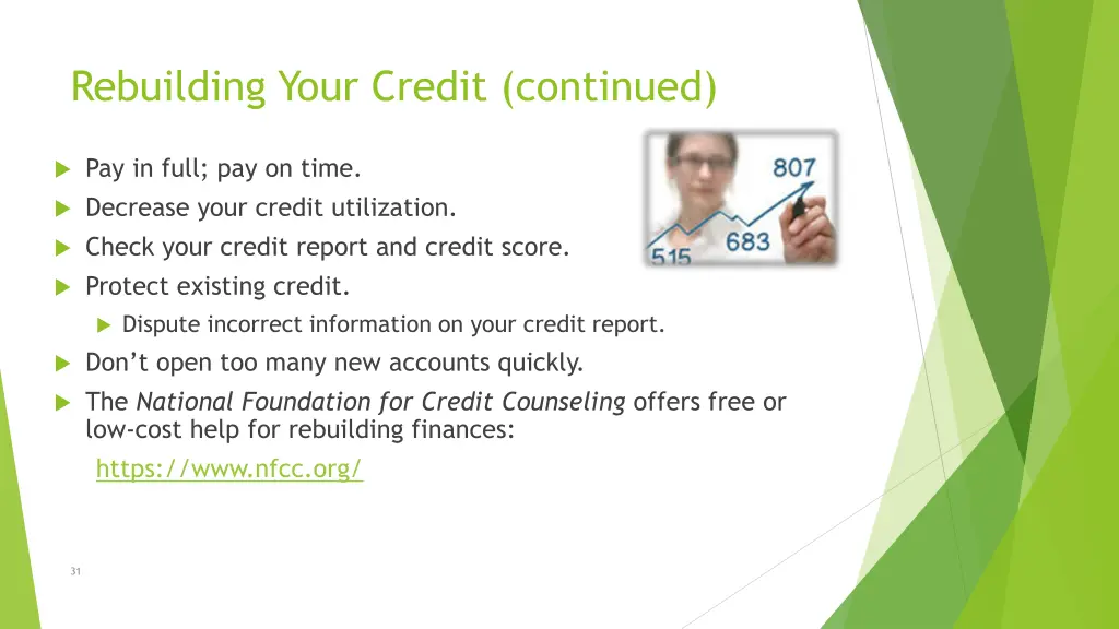 rebuilding your credit continued