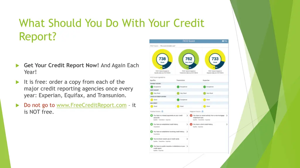 what should you do with your credit report