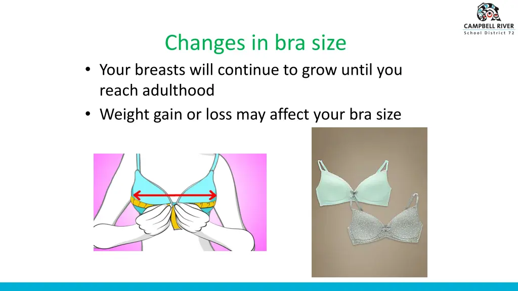 changes in bra size your breasts will continue