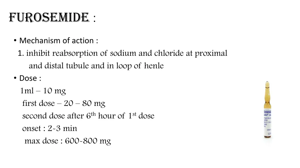 furosemide