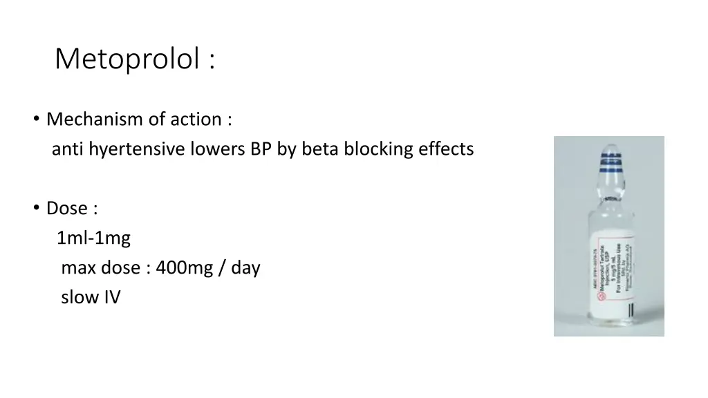 metoprolol