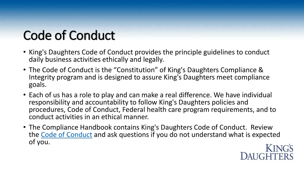 code of conduct code of conduct