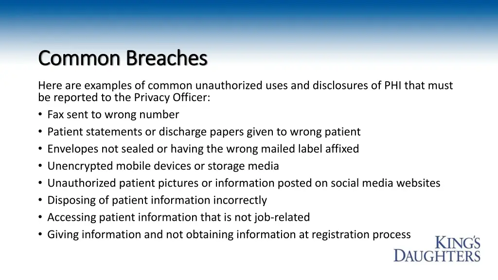 common breaches common breaches