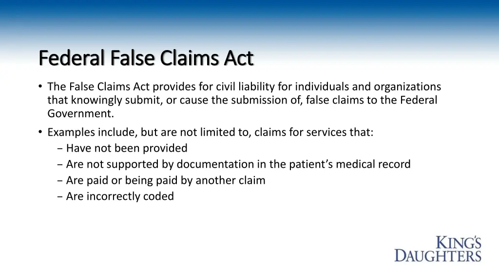 federal false claims act federal false claims act