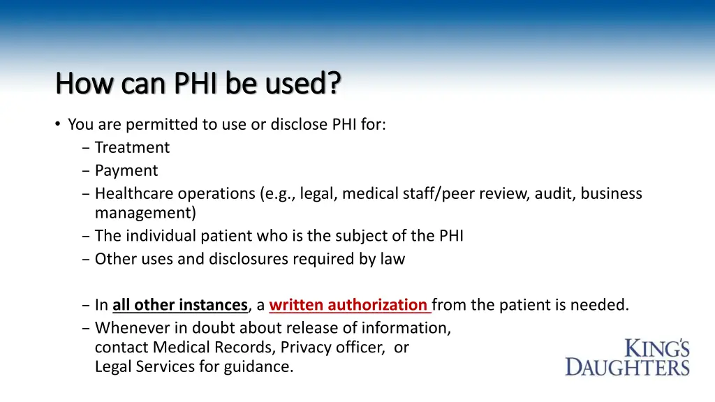 how can phi be used how can phi be used