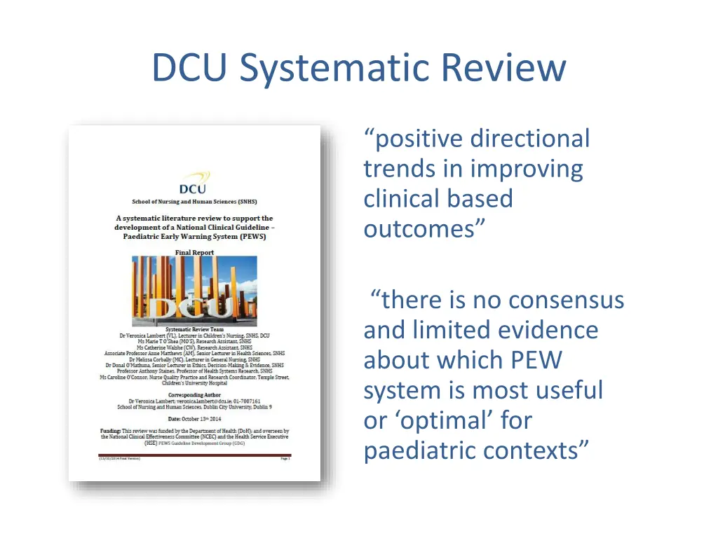 dcu systematic review 1