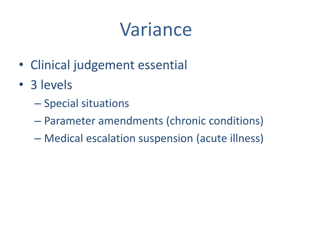 variance