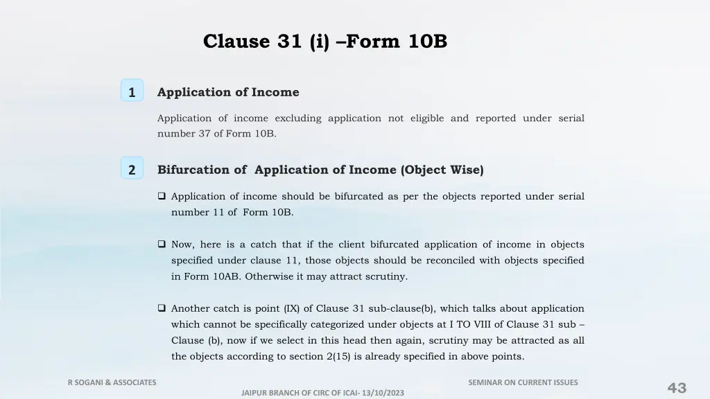 clause 31 i form 10b