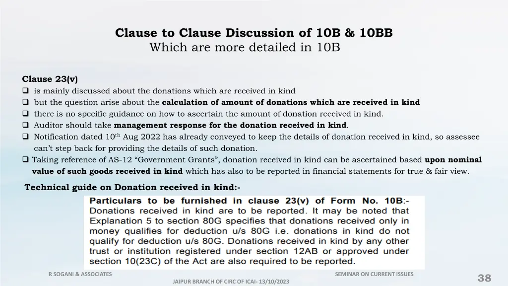 clause to clause discussion of 10b 10bb 11