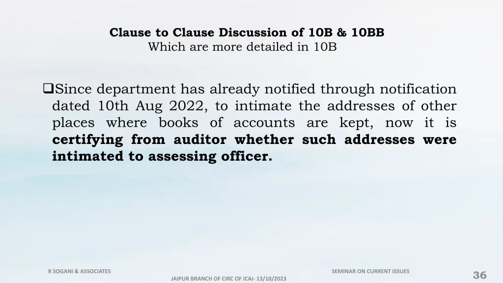 clause to clause discussion of 10b 10bb which 2