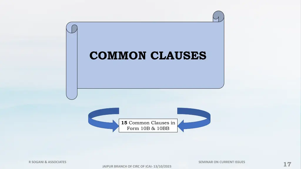 common clauses