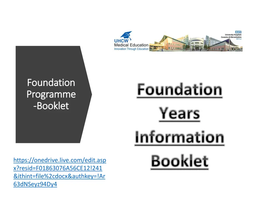 foundation foundation programme programme booklet