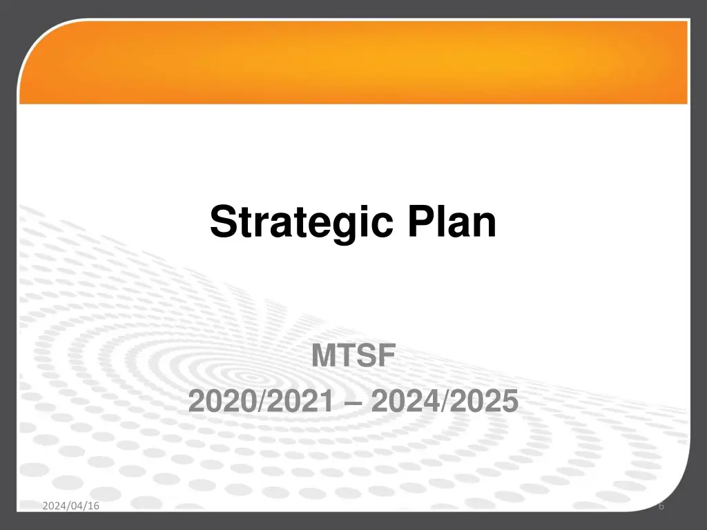 strategic plan