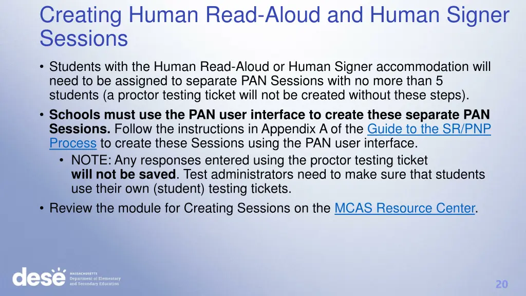 creating human read aloud and human signer