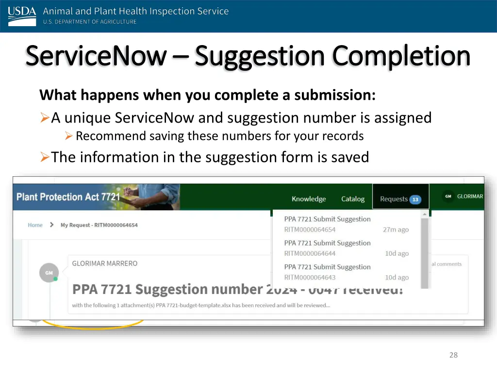 servicenow servicenow suggestion completion