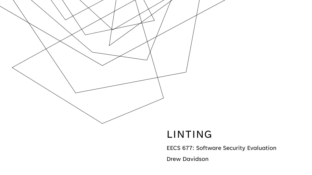 linting eecs 677 software security evaluation
