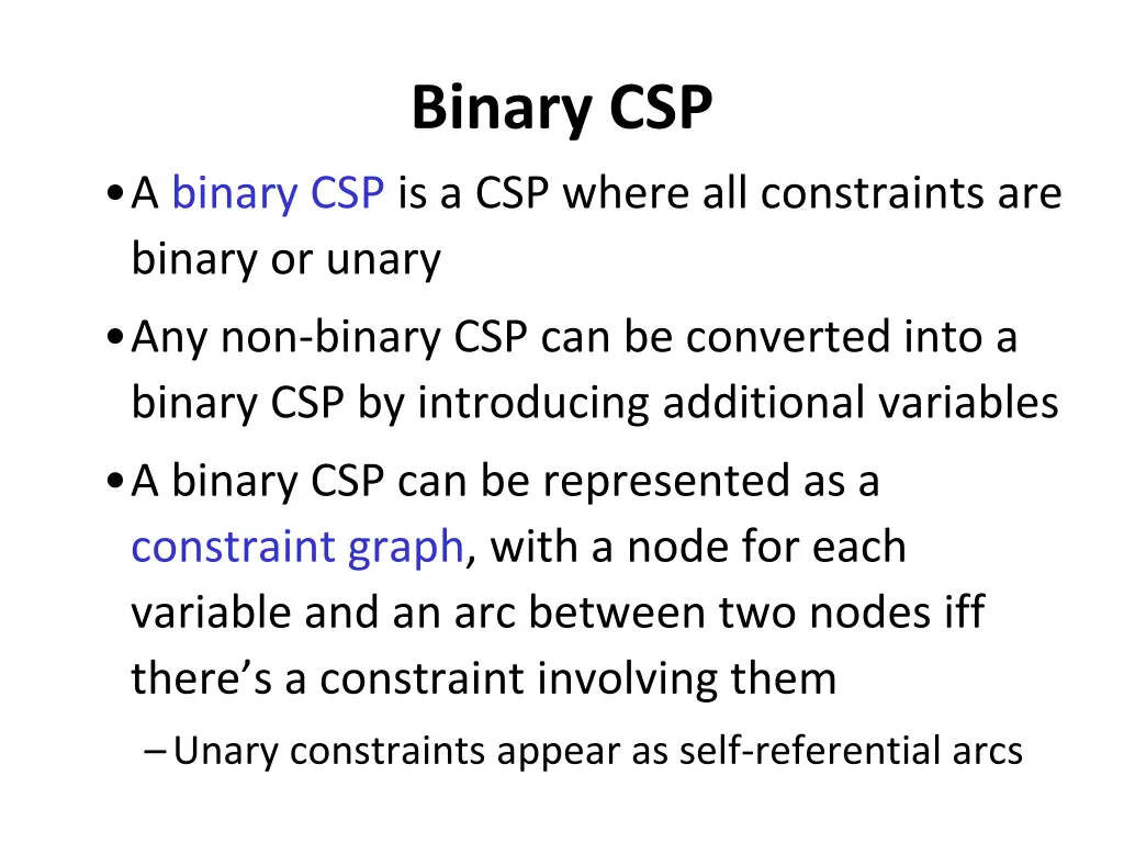 binary csp