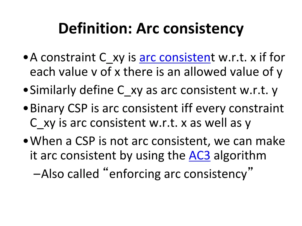 definition arc consistency