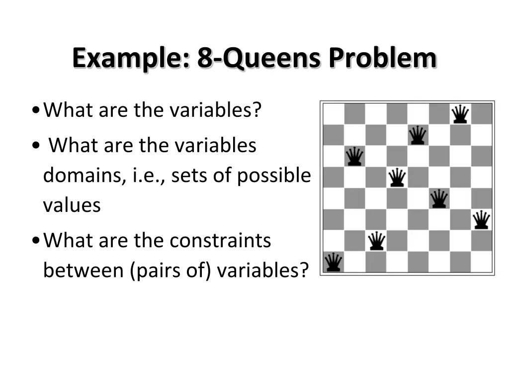 example 8 queens problem