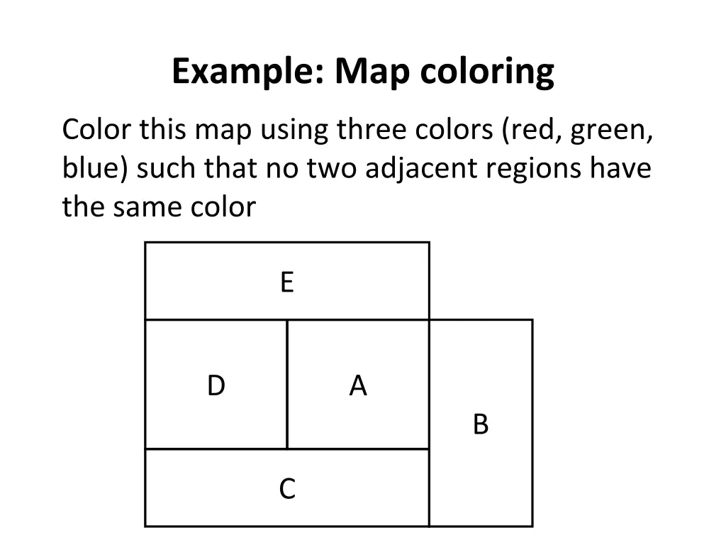 example map coloring