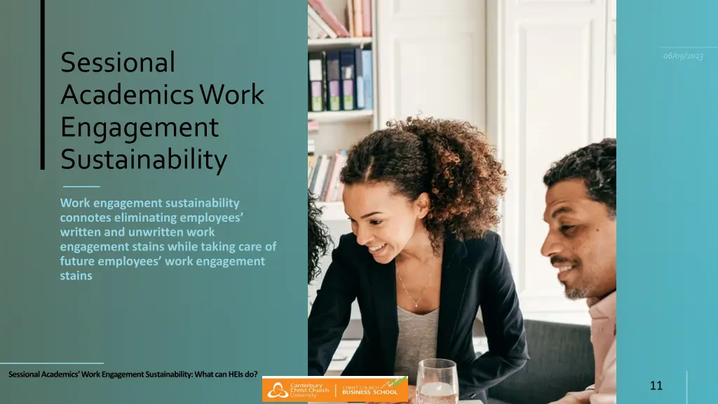 sessional academics work engagement sustainability