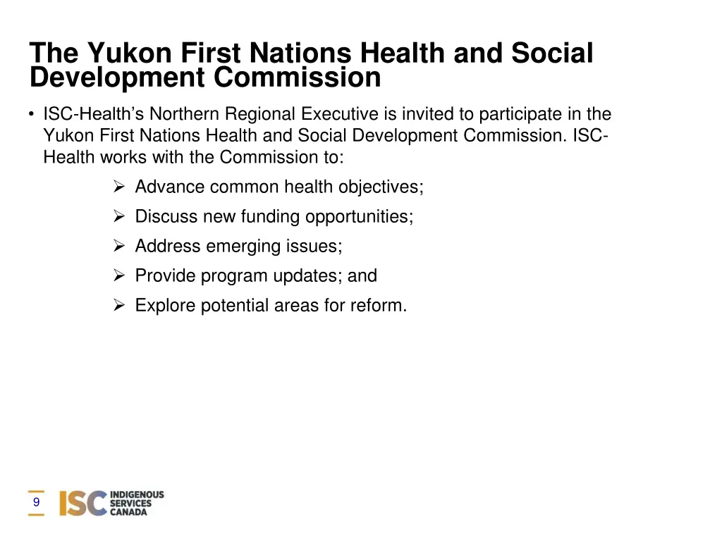 the yukon first nations health and social