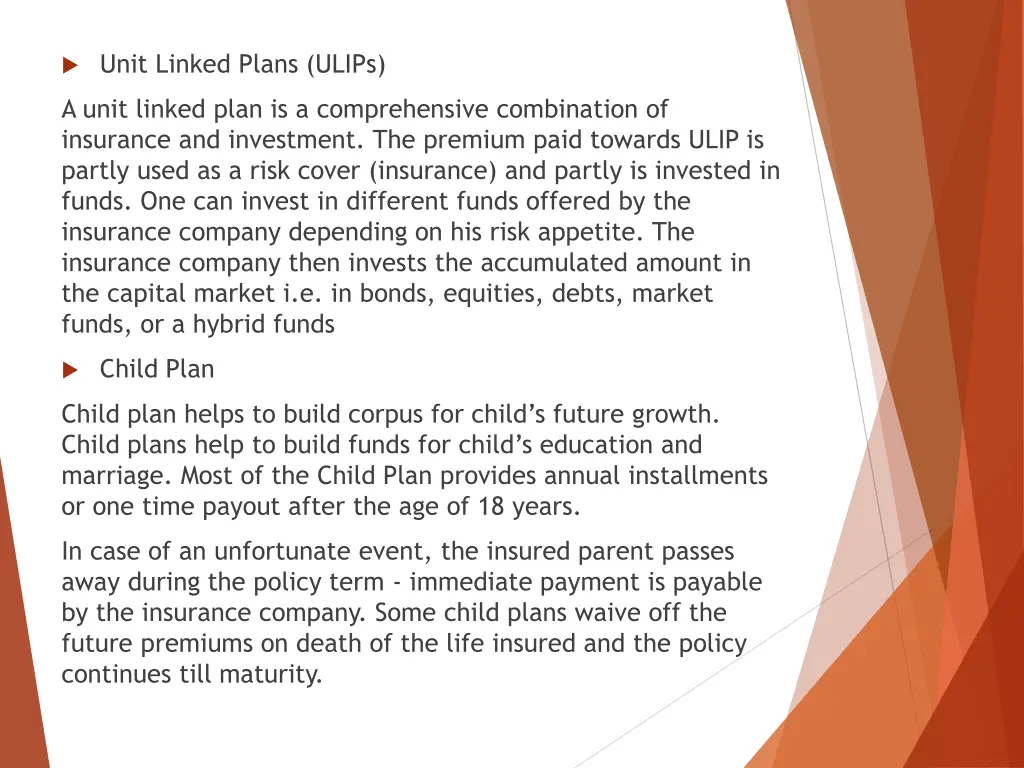 unit linked plans ulips