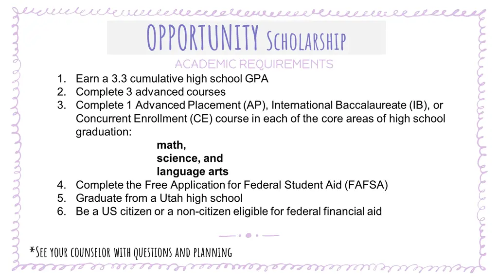 opportunity scholarship