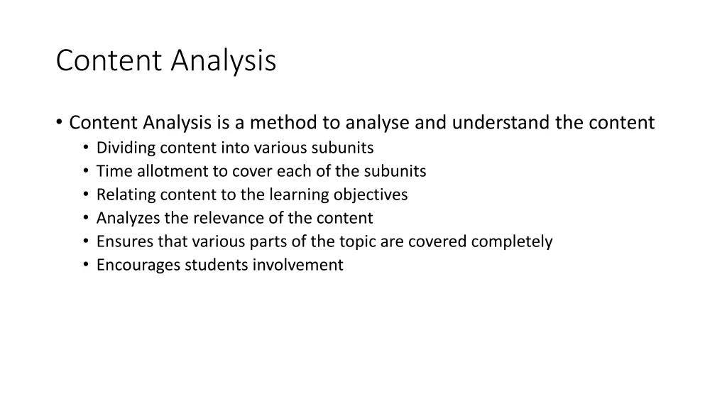 content analysis