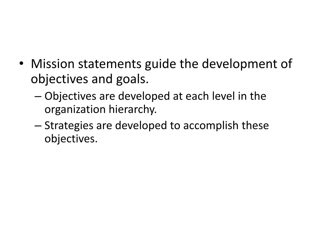 mission statements guide the development