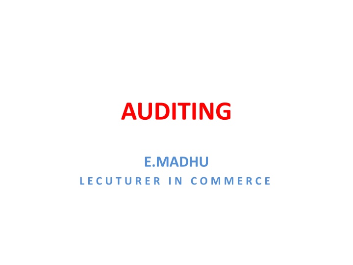 auditing