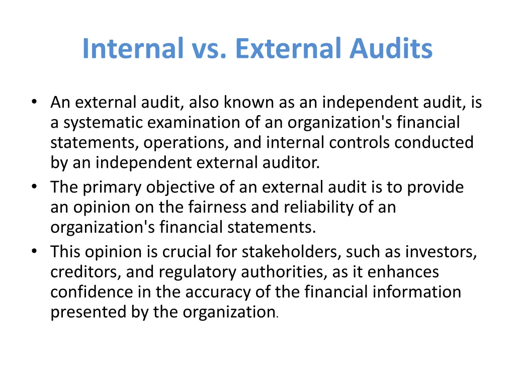 internal vs external audits