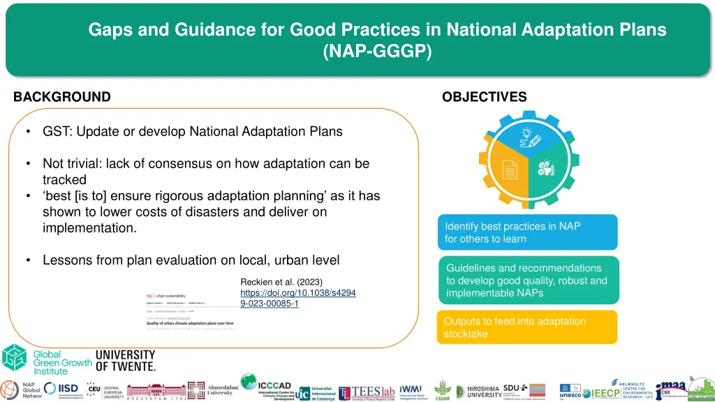 gaps and guidance for good practices in national 1