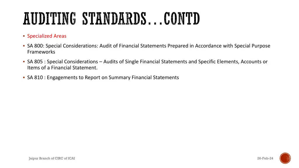 auditing standards contd 3