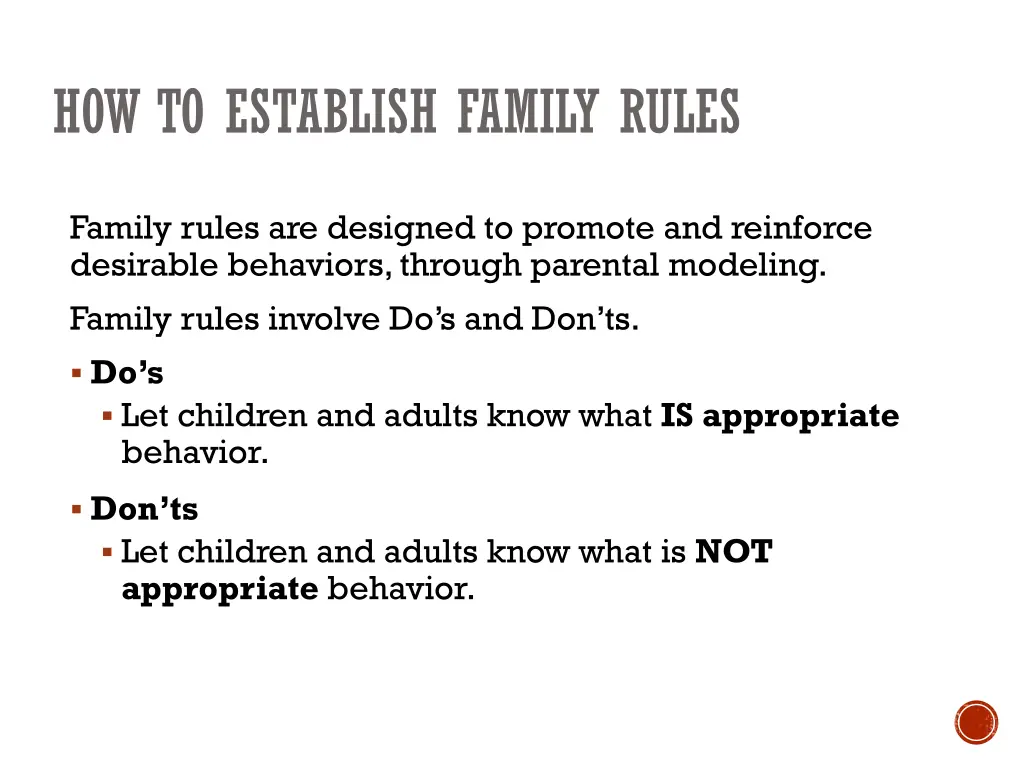 how to establish family rules