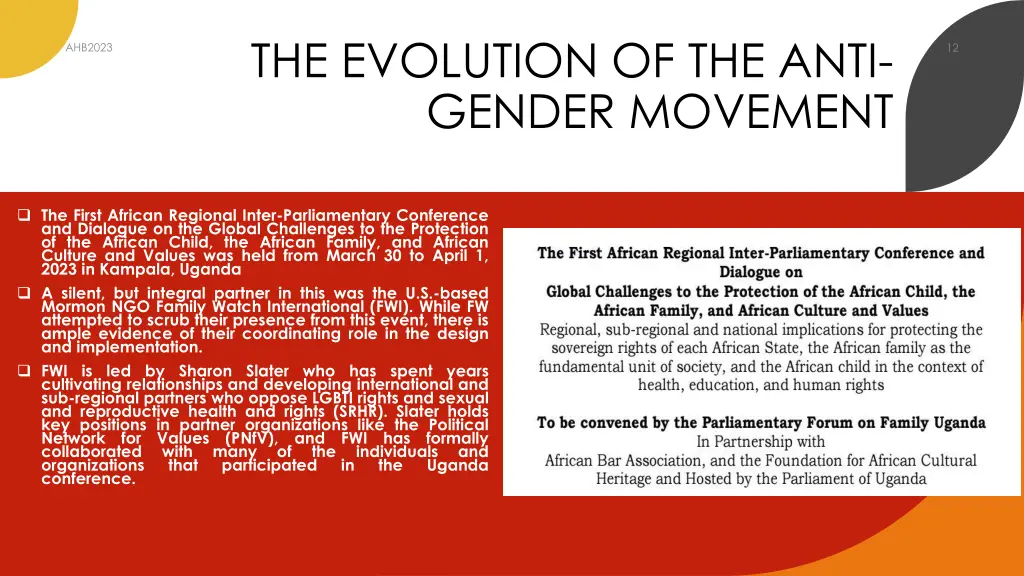 the evolution of the anti gender movement
