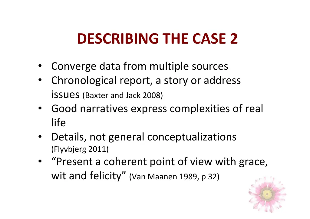 describing the case 2