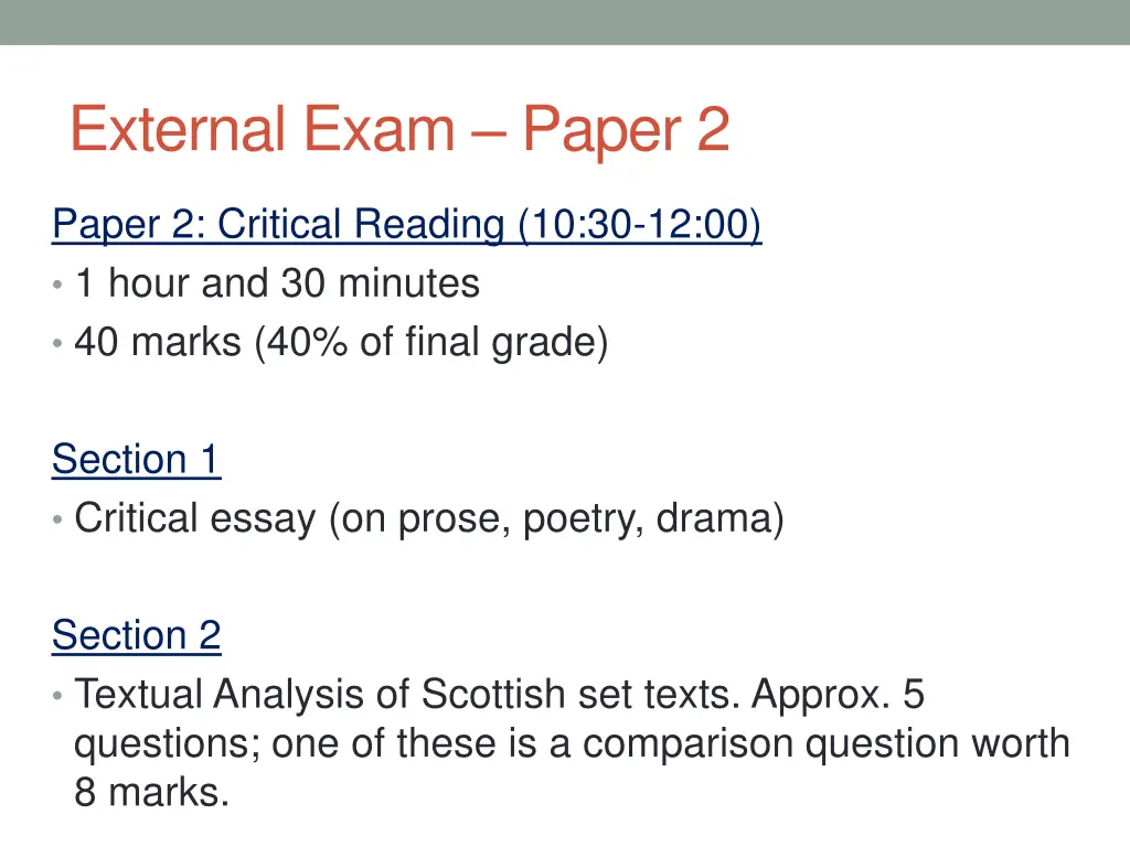 external exam paper 2