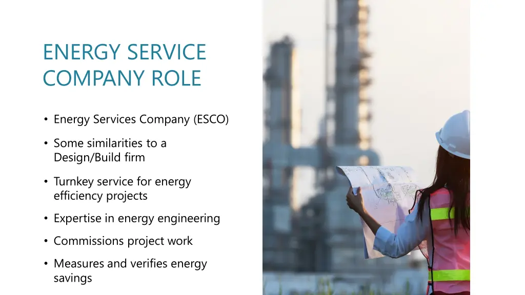 energy service company role