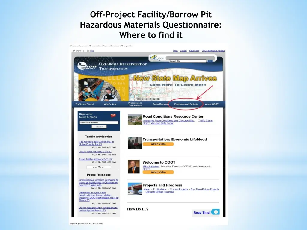 off project facility borrow pit hazardous 1